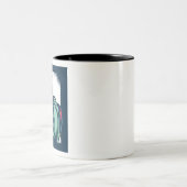 Owl Unicorn Tweekleurige Koffiemok (Center)