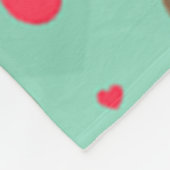 Owl Valentijnsdag Fleece Deken (Hoek)