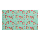 Owl Valentijnsdag Kussensloop (Achterkant-Rechts)