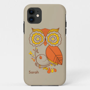 Owl & ventilator, oranje geel. iPhone 5 Case-Mate iPhone Case
