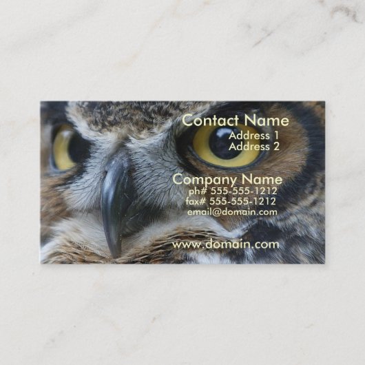 Owl Visitekaartje (Voorkant)