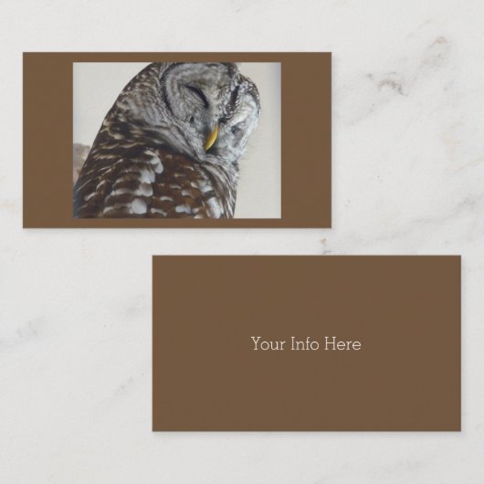 Owl Visitekaartjes (Voorkant / Achterkant)