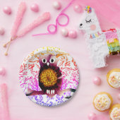 Owl, vogelgriep, Borden voor kunstpapier Papieren Bordje (Feest)