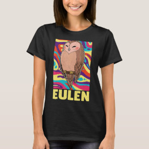 Owl vogelornitholoog bioloog Night Cu T-shirt