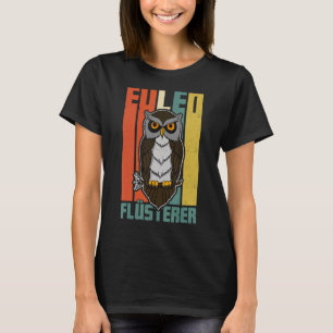 Owl vogelornitholoog bioloog Night Cu T-shirt