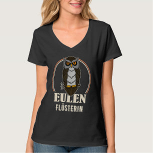 Owl vogelornitholoog bioloog Night Cu T-shirt