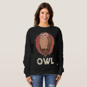 Owl vogelornitholoog bioloog Night Cu Trui (Voorkant volledig)