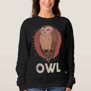 Owl vogelornitholoog bioloog Night Cu Trui