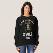 Owl vogelornitholoog bioloog Night Cu Trui (Voorkant volledig)