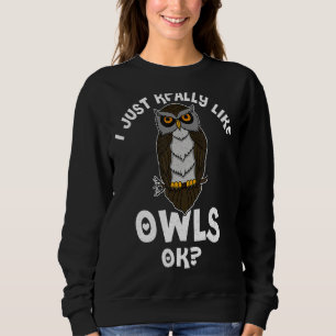 Owl vogelornitholoog bioloog Night Cu Trui