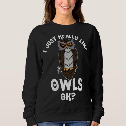 Owl vogelornitholoog bioloog Night Cu Trui (Voorkant)