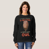 Owl vogelornitholoog bioloog Night Cu Trui (Voorkant volledig)