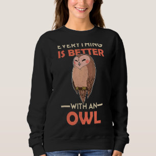 Owl vogelornitholoog bioloog Night Cu Trui