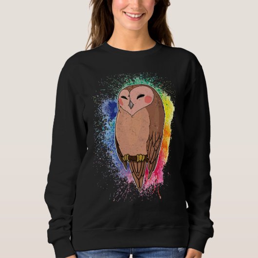 Owl vogelornitholoog bioloog Night Cu Trui (Voorkant)