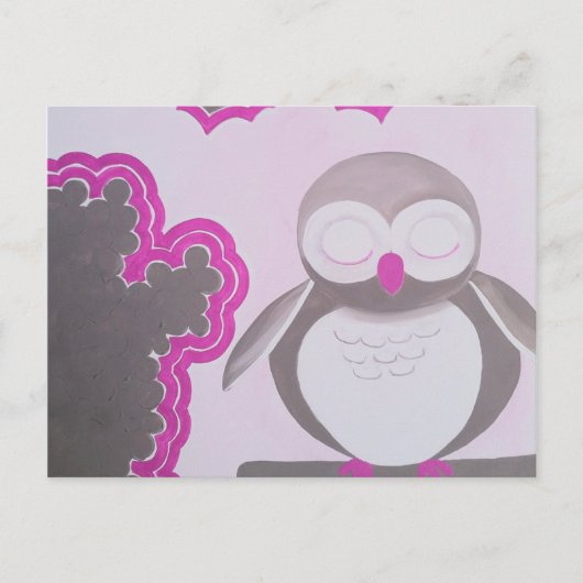 Owl voor Erica Briefkaart (Voorkant)