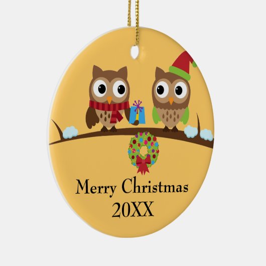 Owl Vrienden met Gift Ornament (Rechts)