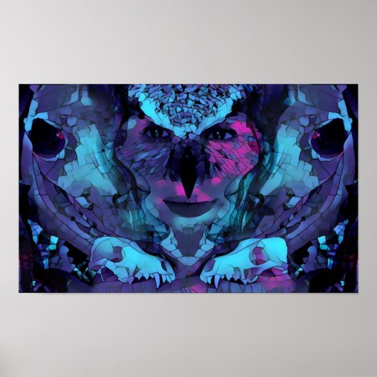 Owl Vrouw van het Poster van de Kunst van Dawn (Voorkant)