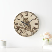 Owl Wall Clock Grote Klok (Huis)
