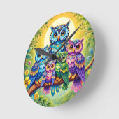 Owl wall klok (Hoek)