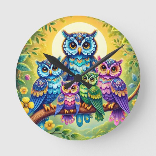 Owl wall klok (Voorkant)