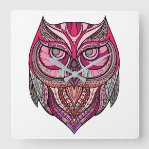 Owl wall klok