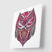 Owl wall klok (Hoek)