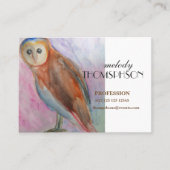 Owl Waterverf Custom Creative Visitekaartje (Voorkant)