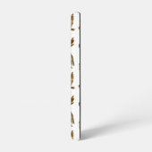 owl Waterverf Forest Pattern Monogram Samsung Galaxy Hoesje (Linkerkant)