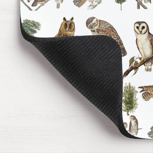  owl Waterverf Forest Pattern Muismat (Hoek)