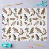 owl Waterverf Forest Pattern Tissuepapier (Craft)