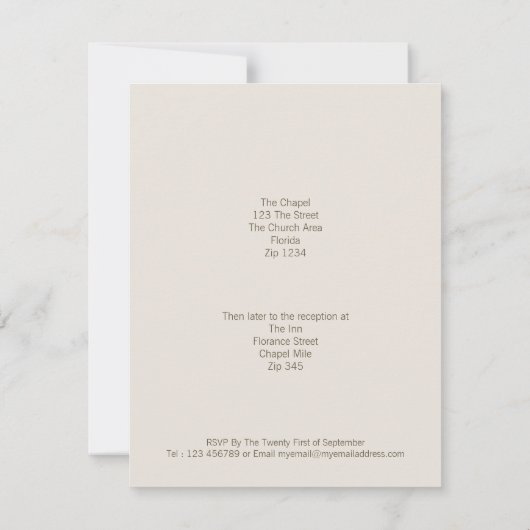 Owl Wedding Save The Date (Achterkant)