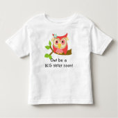 Owl Wees een grote zuster Kinder Shirts (Voorkant)