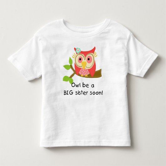 Owl Wees een grote zuster Kinder Shirts (Voorkant)