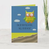 Owl Wees je Valentijn kaart (Voorkant)