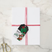Owl Wens je een prettige kerst Cadeaulabel (Met Touw)