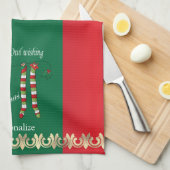 Owl Wens je een prettige kerst Theedoek (Quarter Fold)