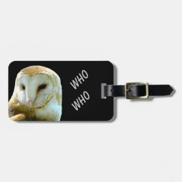 Owl Wie wie Bagagelabel