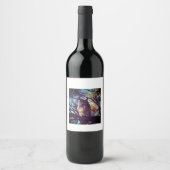 Owl Wine Label Wijn Etiket (Voorkant)