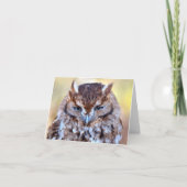 Owl wise Eyes Wenskaart Kaart (Voorkant)