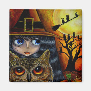 Owl Witch Magneet