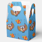 Owl with Snorkel Mask and Tropical Fish Bedankdoosjes (Geopend)