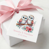Owl Woodland Boho Rustic Country Wedding  Bedankjes Labels