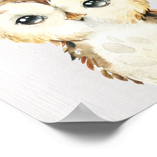Owl Woodland Nursery Art Print (Hoek)
