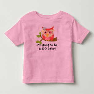 Owl wordt zuster kinder shirts