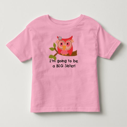 Owl wordt zuster kinder shirts (Voorkant)