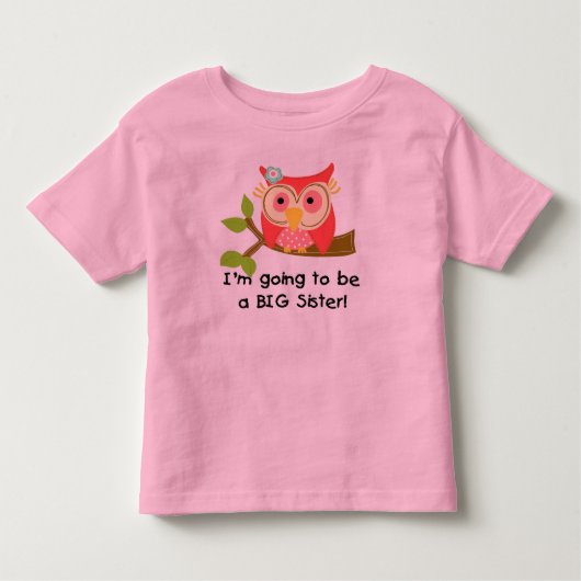 Owl wordt zuster kinder shirts (Voorkant)