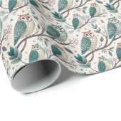 Owl Wrapping Paper | Woodland Animal Gift Wrap Cadeaupapier (Rol Hoek)