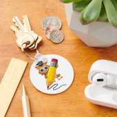 Owl Writing Sleutelhanger