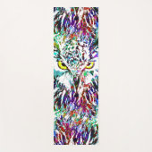 Owl Yoga Mat | Kleurrijke boomkorren | Abstracte b (Voorkant)