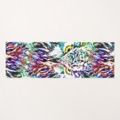 Owl Yoga Mat | Kleurrijke boomkorren | Abstracte b (Voorkant (horizontaal))